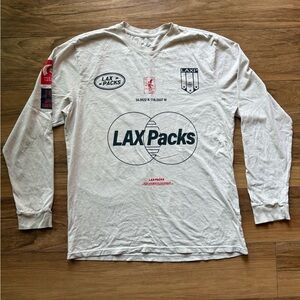 LAX Packs Long Sleeve T-Shirt Large LA Streetwear “First Class Exotic Flower”